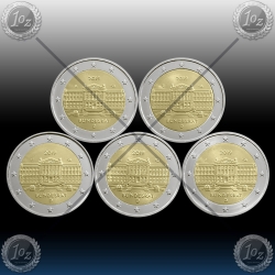 5 x 2 EVRO NEMČIJA (A,D,F,G,J) 2019  "BUNDESRAT" UNC